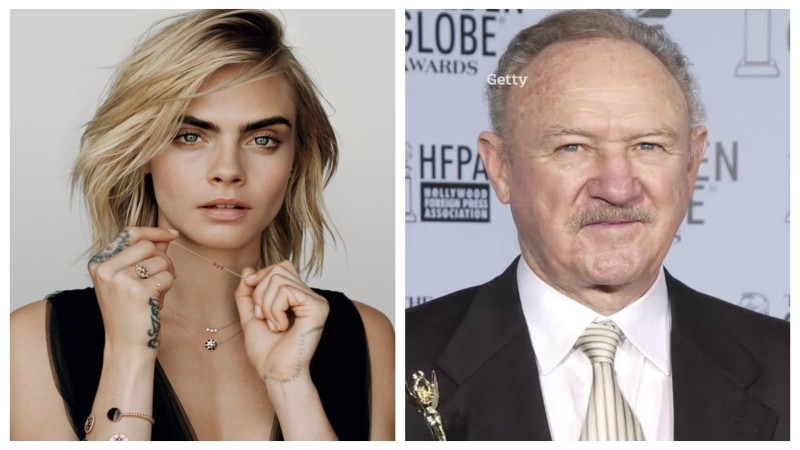Cara Delevingne and Gene Hackman